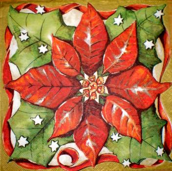 095 Christmas Flowers - 3-ply (95)